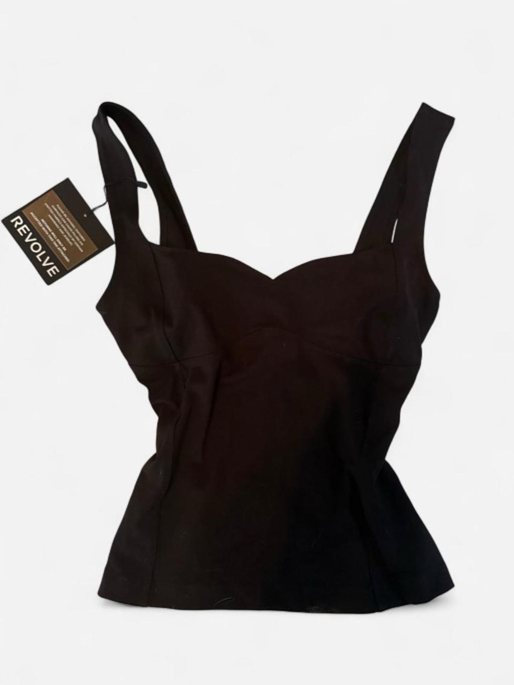 Free People Black Sweetheart Camisole with Wide Straps